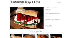 Desktop Screenshot of cookinginmyyard.com